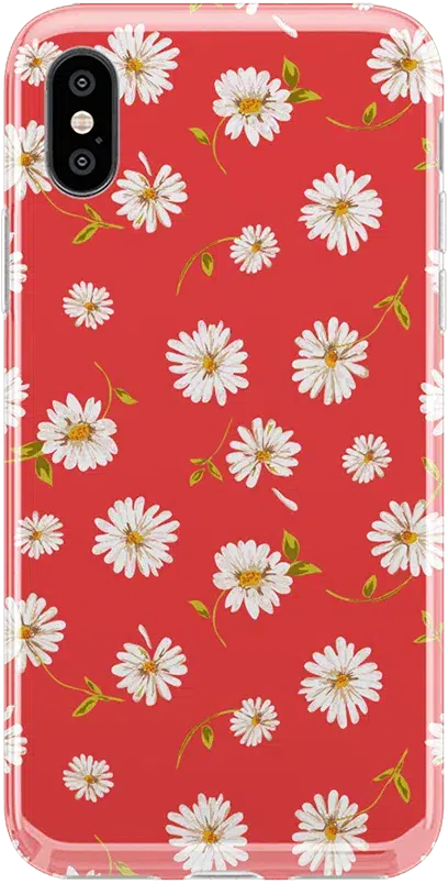 Daisy Daydream | Red Coral Floral Case iPhone Case get.casely Classic iPhone 12 Pro Max 