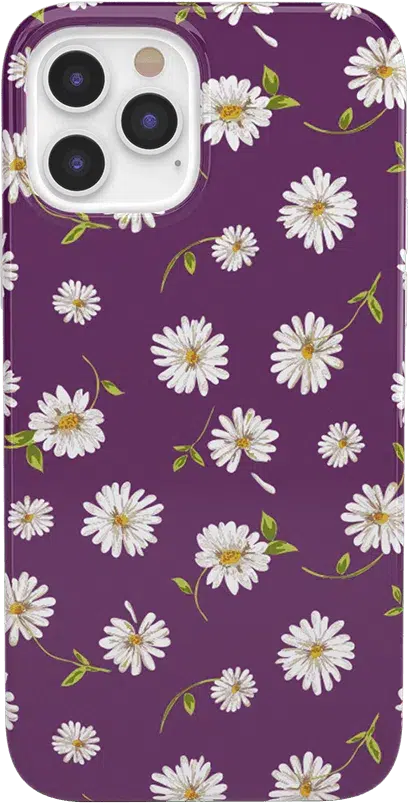 Daisy Daydream | Plum Purple Floral Case iPhone Case get.casely Classic iPhone 12 Pro 