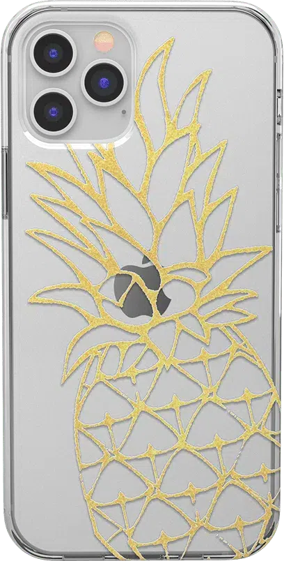 You're a Fine-Apple | Gold Pineapple Clear Case iPhone Case get.casely Classic iPhone 12 Pro 