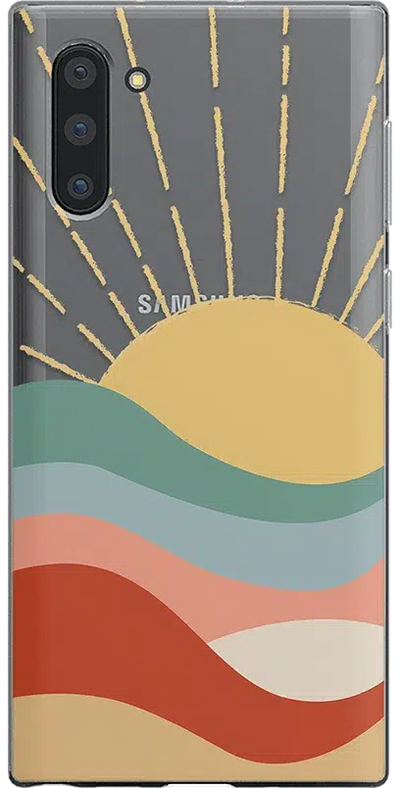 Here Comes the Sun | Colorblock Sunset Samsung Case Samsung Case get.casely Bold Galaxy S22 