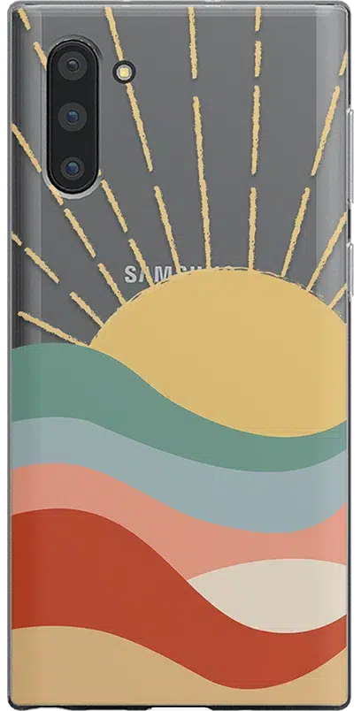 Here Comes the Sun | Colorblock Sunset Samsung Case Samsung Case get.casely Classic Galaxy Note 10 Plus 
