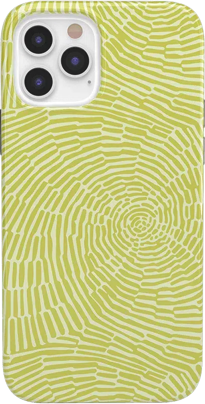 Swirl Away | Tea Green Geometric Case iPhone Case get.casely Classic iPhone 12 Pro 