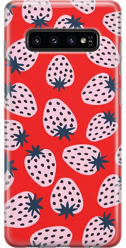 I'd Pick You | Red Strawberry Samsung Case Samsung Case get.casely Classic Galaxy S10 Plus 