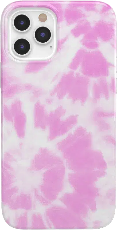 Down for Whatever | Light Pink Tie Dye Case iPhone Case get.casely Classic iPhone 12 Pro 