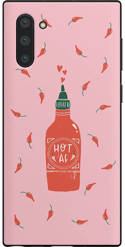 Spicy AF | Pink Chili Hot Sauce Samsung Case Samsung Case get.casely Classic Galaxy Note 10 Plus 