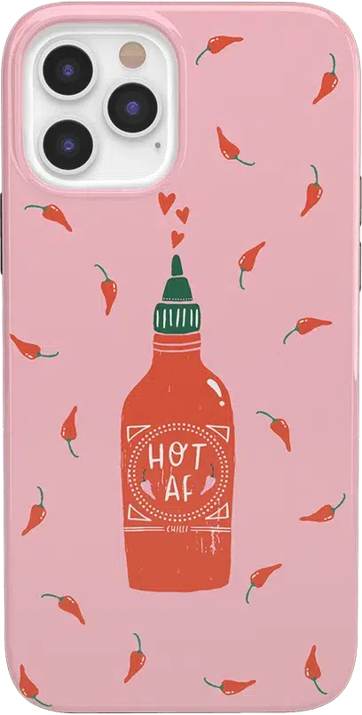 Spicy AF | Pink Chili Hot Sauce Case iPhone Case get.casely Classic iPhone 12 Pro Max 