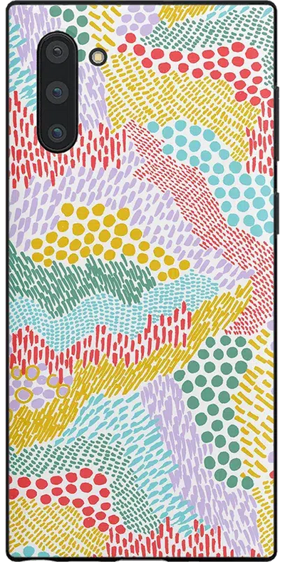 Color Me Happy | Pattern Colorblock Samsung Case Samsung Case get.casely Classic Galaxy Note 10 Plus 