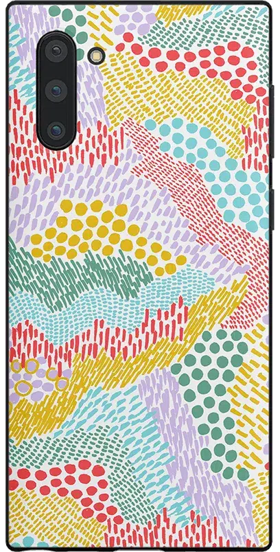 Color Me Happy | Pattern Colorblock Samsung Case Samsung Case get.casely Classic Galaxy Note 10 Plus 