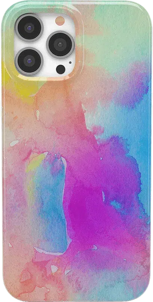 Painting in Pastels | Rainbow Watercolor Case iPhone Case get.casely Classic + MagSafe® iPhone 13 Pro 
