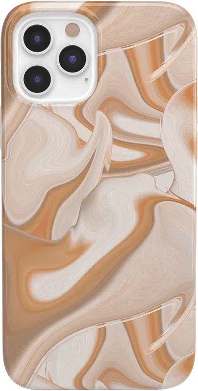 Caramel Delight | Marble Swirl Case iPhone Case get.casely Classic iPhone 12 Pro Max 