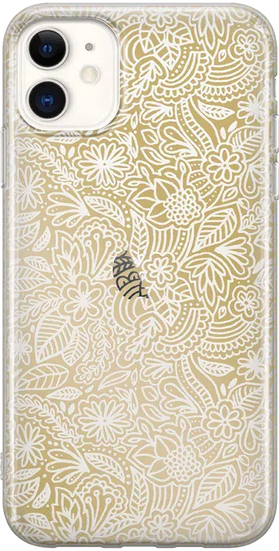 Floral Mandala | Rose Gold Clear Case iPhone Case get.casely 