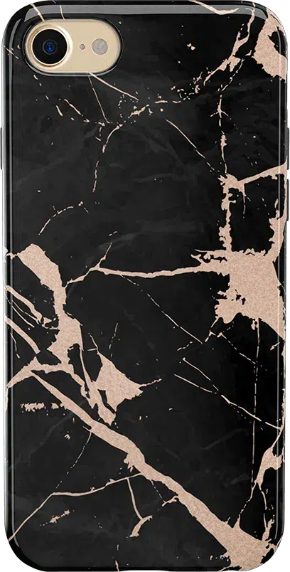 Hidden Gem | Rose Gold and Black Marble Case iPhone Case get.casely Bold iPhone 12 Pro Max 