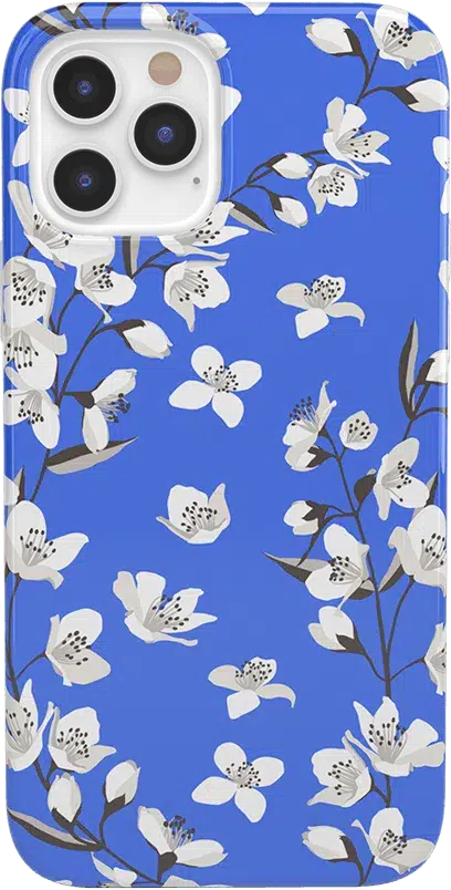 Floral Forest | Blue Cherry Blossom Floral Case iPhone Case get.casely Classic iPhone 12 Pro Max 