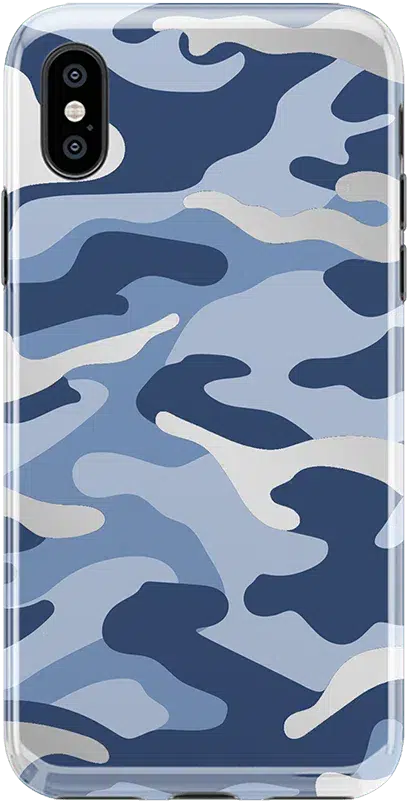 In Formation | Metallic Blue Camo Case iPhone Case get.casely Bold iPhone 12 Pro 