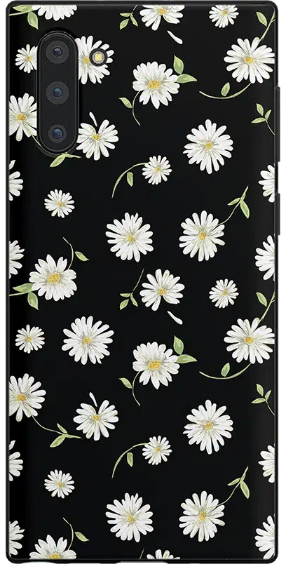Daisy Daydream | Black Floral Samsung Case Samsung Case get.casely Classic Galaxy Note 10 Plus 