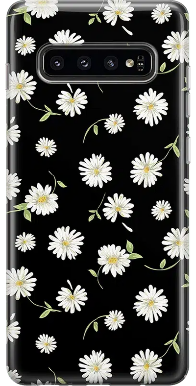 Daisy Daydream | Black Floral Samsung Case Samsung Case get.casely Classic Galaxy Note 10 Plus 