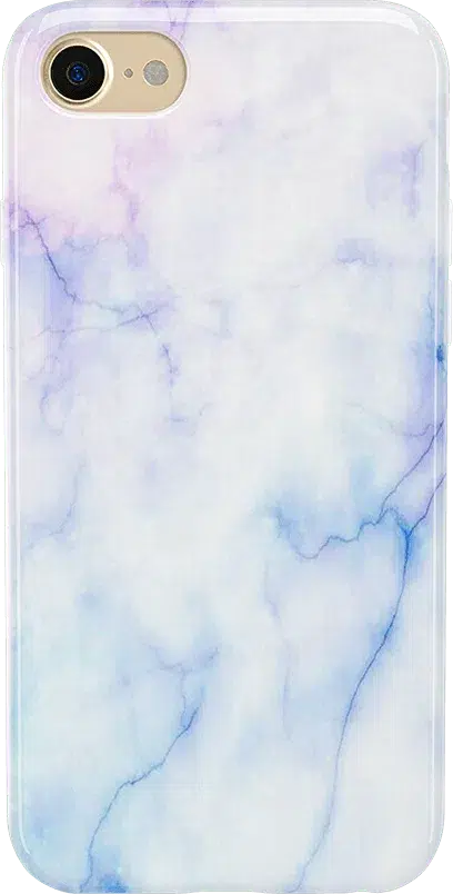 Cotton Candy | Blue & Purple Marble Case iPhone Case get.casely 
