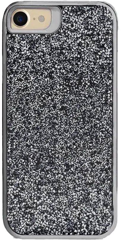All That Glitter | Charcoal Silver Crystal Case iPhone Case get.casely Classic iPhone XR 
