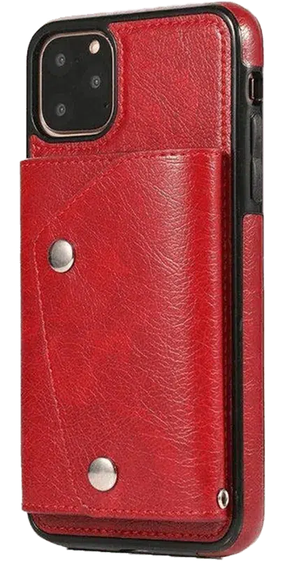 Red Vegan Leather | Wallet Case iPhone Case get.casely Wallet iPhone 11 