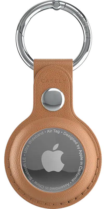 Brown AirTag Keychain AirTag Case get.casely 