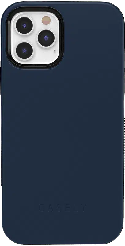 Navy on Black | Ultra-Protective Bold Case iPhone Case get.casely Bold iPhone 12 Pro Max 