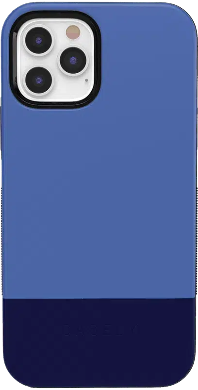 Blue & Navy Color Block on Navy | Ultra-Protective Bold Case iPhone Case get.casely Bold iPhone 12 Pro Max 