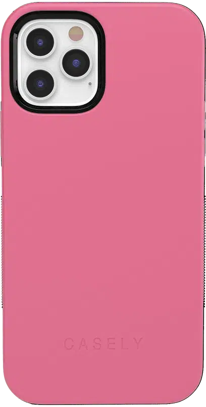 Dark Pink on Pink | Ultra-Protective Bold Case iPhone Case get.casely Bold iPhone 12 Pro Max 