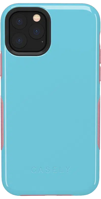 Cotton Candy Electric Blue on Pink | Ultra-Protective Bold Case iPhone Case get.casely Bold iPhone 11 Pro 