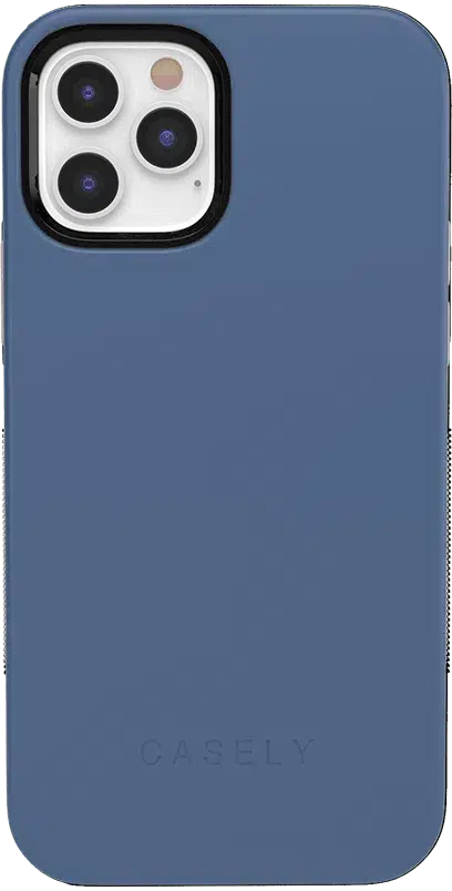 Steel Blue on Nude | Ultra-Protective Bold Case iPhone Case get.casely Bold iPhone 12 Pro Max 