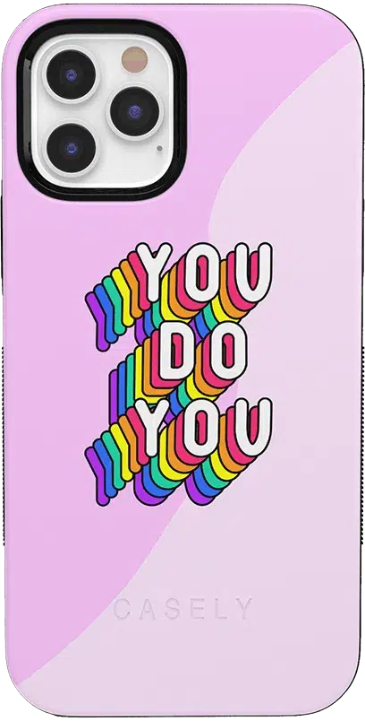 YOU DO YOU | Purple Print iPhone Case iPhone Case get.casely Bold iPhone 12 Pro 