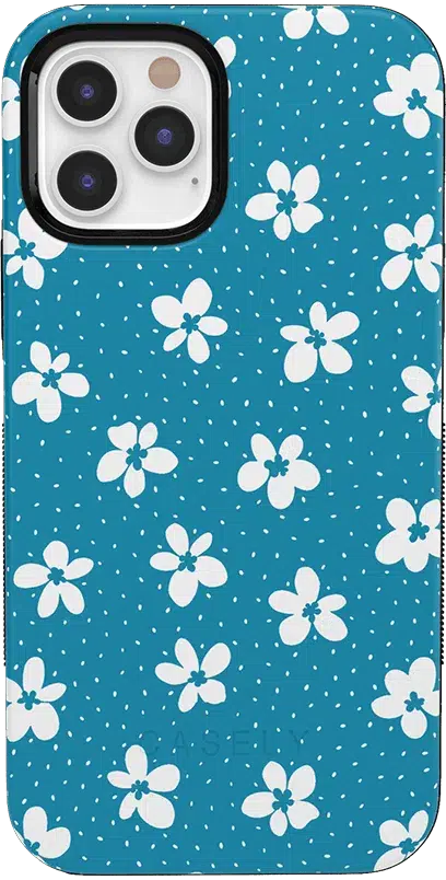 Flower My World | Ocean Blue Floral Case iPhone Case get.casely Classic iPhone 12 Pro Max 