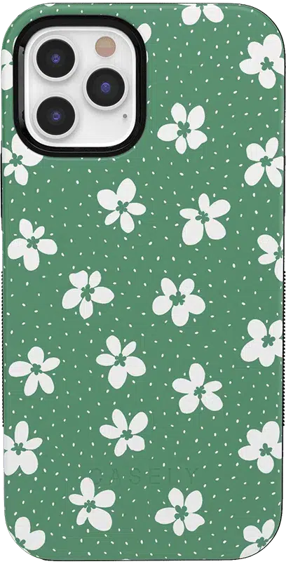 Flower My World | Jade Green Floral Case iPhone Case get.casely Classic iPhone 12 Pro 