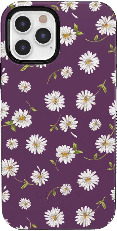 Daisy Daydream | Plum Purple Floral Case iPhone Case get.casely Classic iPhone 12 Pro 