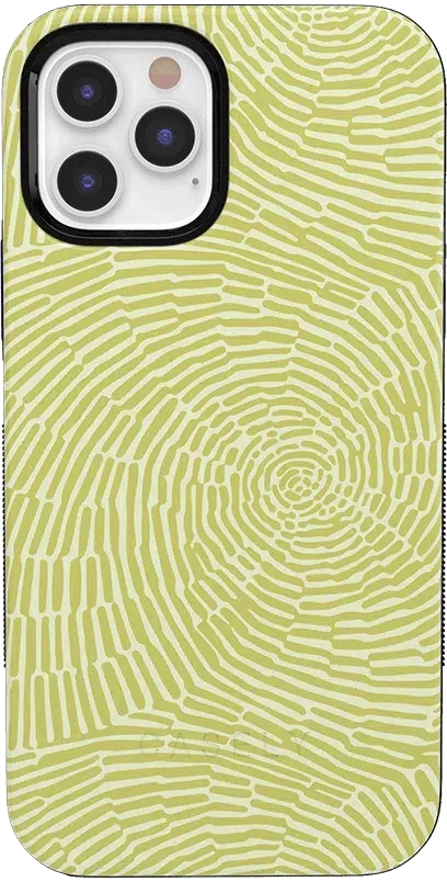 Swirl Away | Tea Green Geometric Case iPhone Case get.casely Classic iPhone 12 Pro 