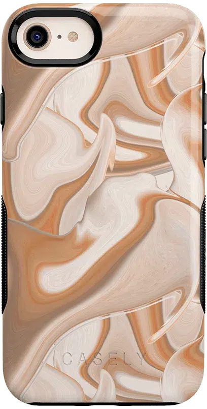 Caramel Delight | Marble Swirl Case iPhone Case get.casely Bold iPhone SE (2020 & 2022) 