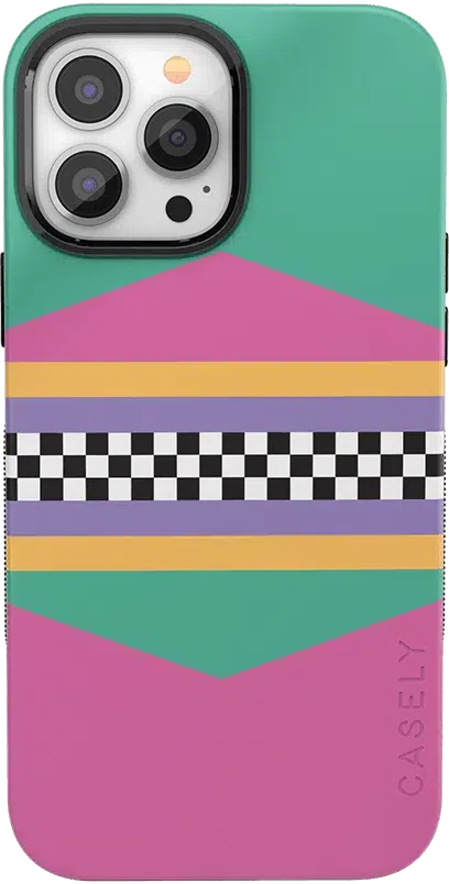 Rad Dad | 80's Colorblock Case iPhone Case get.casely Classic + MagSafe® iPhone 13 Pro Max 