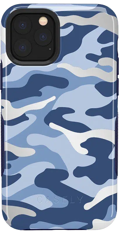 In Formation | Metallic Blue Camo Case iPhone Case get.casely Bold iPhone 11 Pro 
