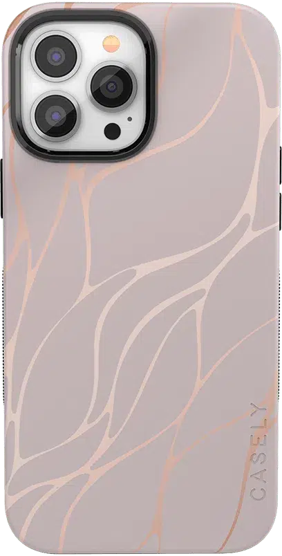 Midnight Ride | Pink and Gold Metallic Waves Case iPhone Case get.casely Classic iPhone 6/7/8 