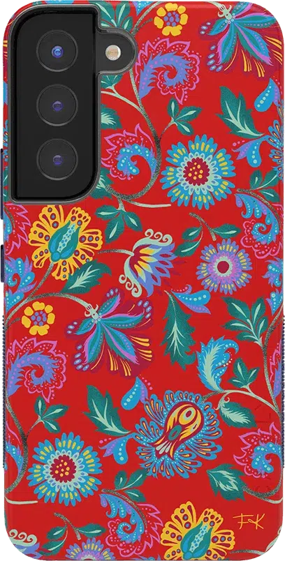 Painted Flowers | Frida Kahlo Floral Samsung Case Samsung Case get.casely Bold Galaxy S22 