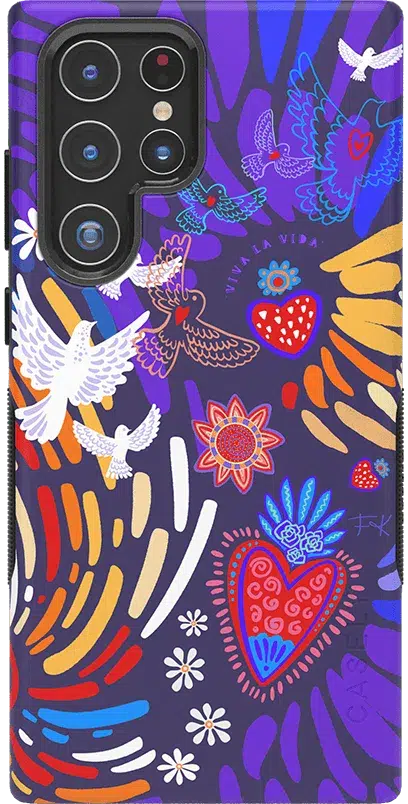 Viva La Vida | Frida Kahlo Collage Floral Samsung Case Samsung Case get.casely Bold Galaxy S22 