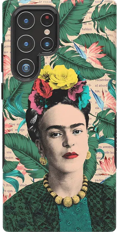 Find Your Muse | Frida Kahlo Portrait Samsung Case Samsung Case get.casely Bold Galaxy S22 