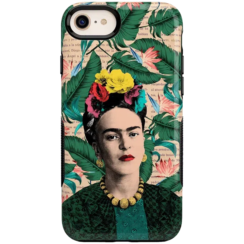 Find Your Muse | Frida Kahlo Portrait Floral Case iPhone Case get.casely Classic + MagSafe® iPhone 13 Pro Max 