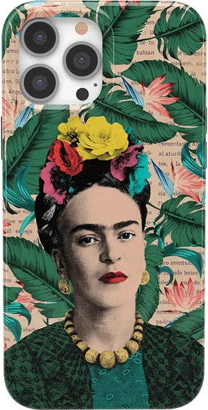 Find Your Muse | Frida Kahlo Portrait Floral Case iPhone Case get.casely Classic + MagSafe® iPhone 13 Pro Max 