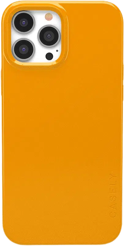 Rebel in Orange | Solid Neon Orange Case iPhone Case get.casely Classic + MagSafe® iPhone 13 Pro Max 