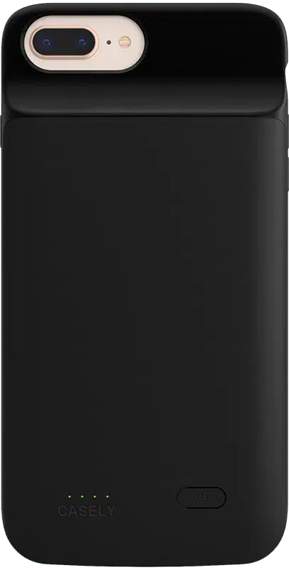Solid Black | Battery-Powered Charging Case iPhone Case get.casely Power 2.0 iPhone 6/7/8 Plus 