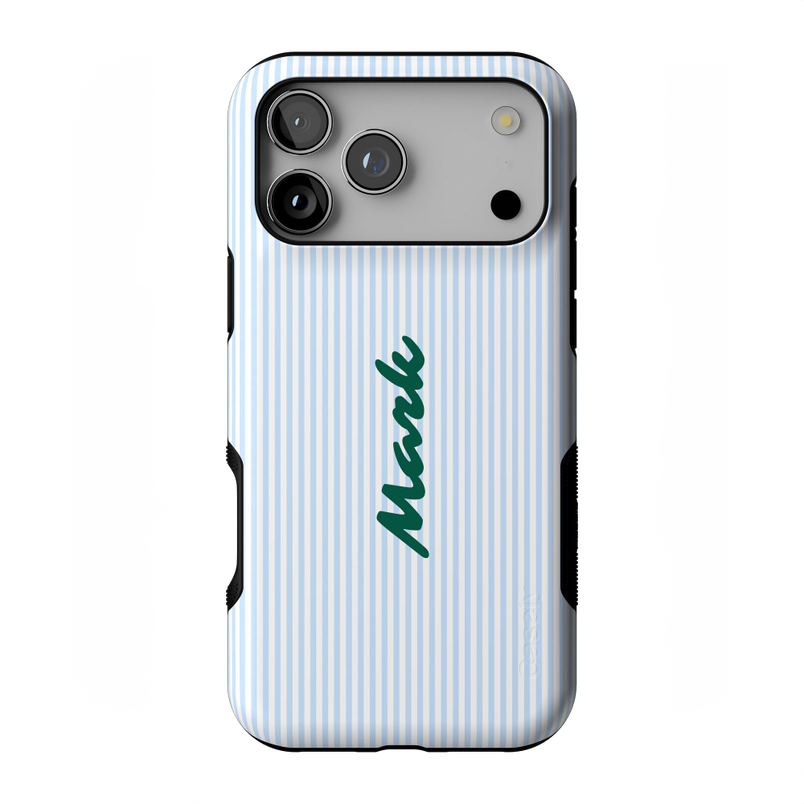 Stripes and the City | Light Blue Pinstripe Case