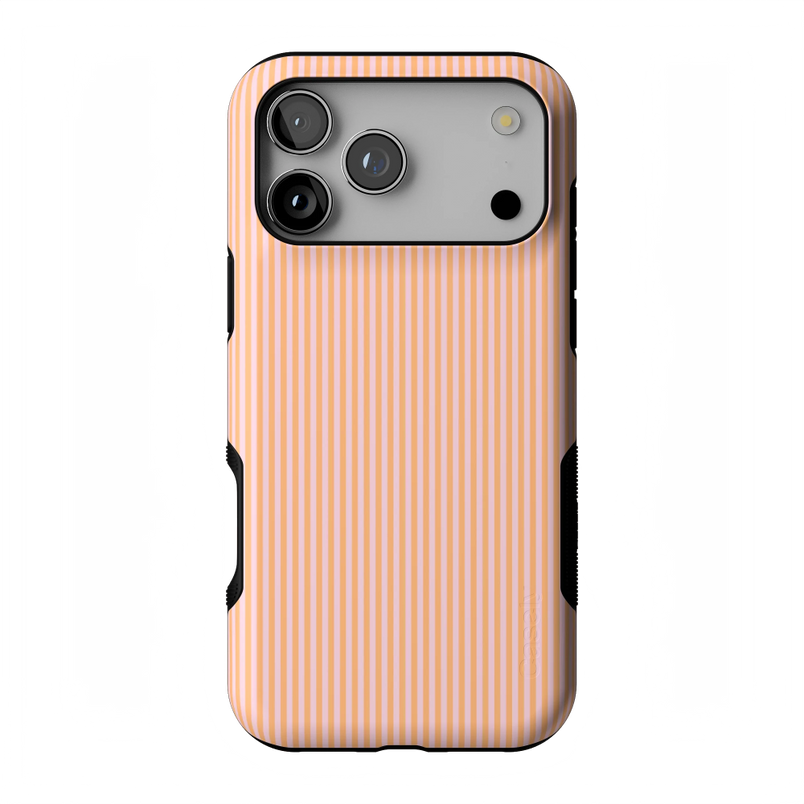 Stripes and the City | Orange & Pink Pinstripe Case