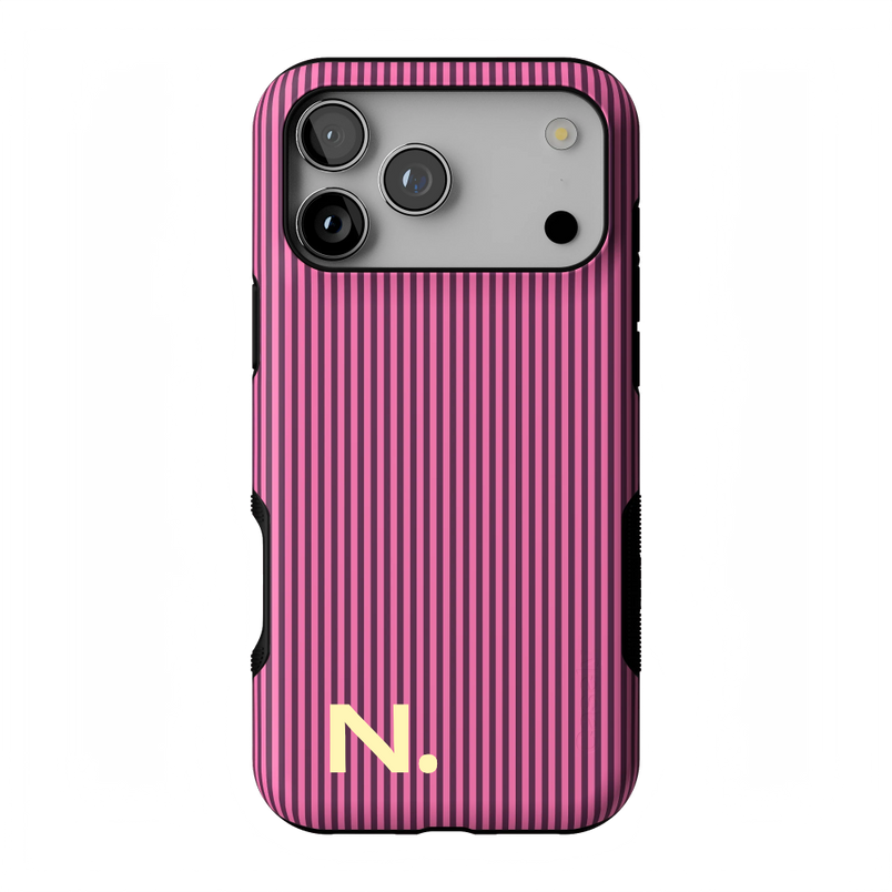 Stripes and the City | Pink & Purple Pinstripe Case
