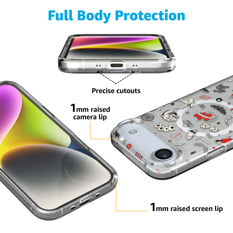 Not a Phase | Clear Flash Tattoo Case