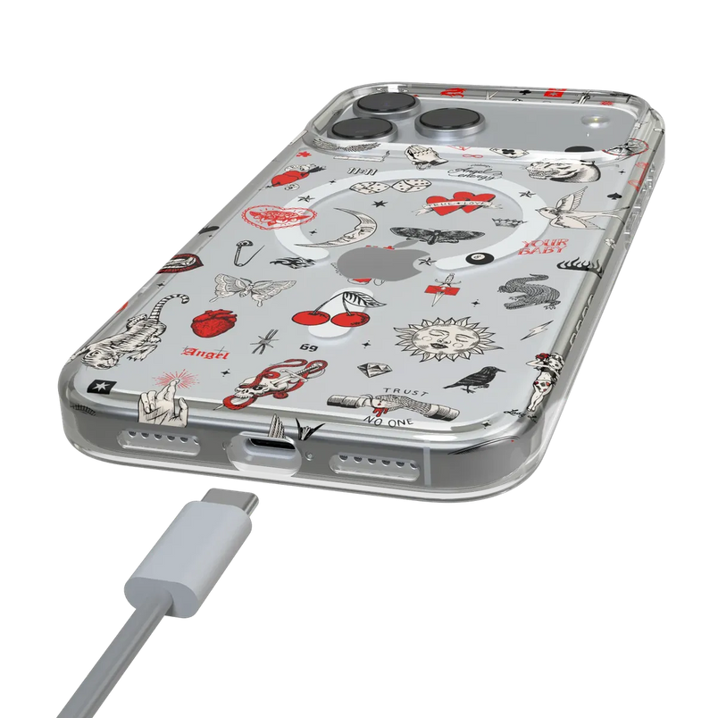 Not a Phase | Clear Flash Tattoo Case